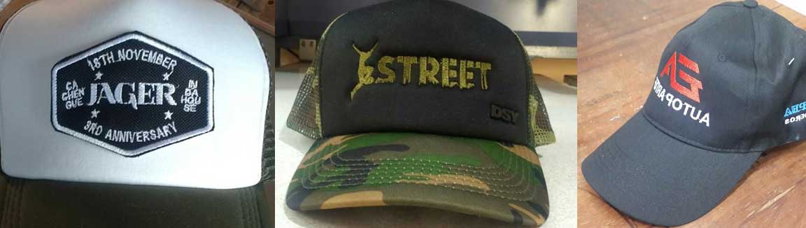 gorras bordadas